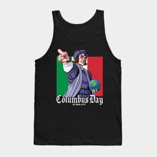 Christopher Columbus Day Italian Explorer 1492 Tank Top